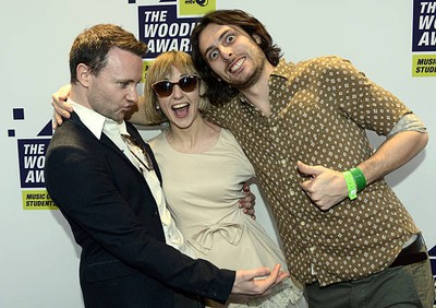 Rhydian Dafydd Ritzy Bryan and Matt Thomas of The Joy Formidable - Old Photo 1