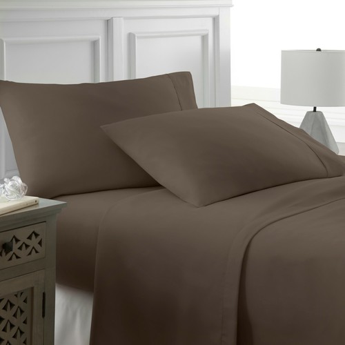4 Piece Bed Sheet Set Kaycie Gray Basics Collection NEW Extra Soft - Picture 7 of 18