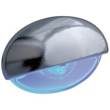 LUCE CORTESIA CROMATA LED BLU 12V ACCESSORI NAUTICA