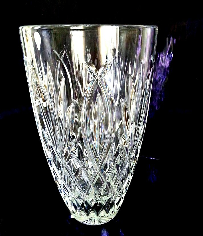 WATERFORD CRYSTAL GRANVILLE VASE BRAND NEW WITH BOX 8.5" HIGH MADE IN