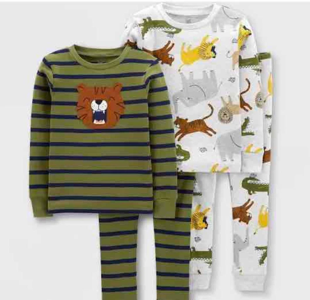 Carters tiger pajamas hot sale