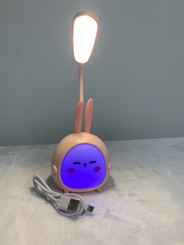 Cute little desk lamp, Charger Included, Pink Color Changing Aesthetic Light - Picture 8 of 9
