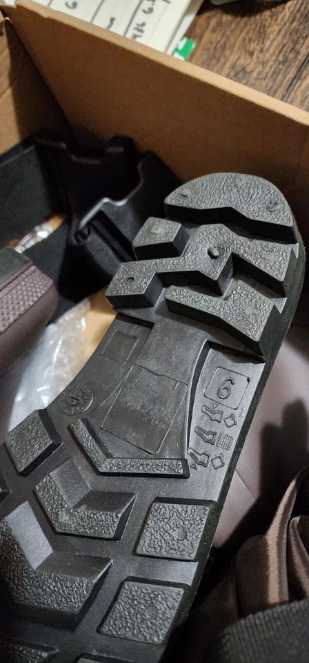 TIDEWE Men’s Chest Waders Neoprene Brown Size 6 - Image 2 of 4