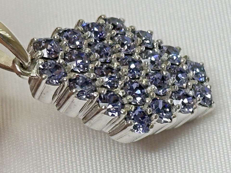 Pingente de Cobre Swarovski Cristal Tanzanita 950c - AUTÊNTICO - NOVO EM FOLHA! - Imagem 2 de 4