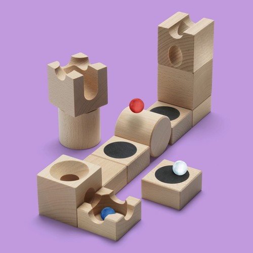 Circuit Bille Interactif VTech Marble Rush - Circuit à Billes Dinosaure - 100 Pièces, 10 Billes - Jeu Construction Enfant 4 Ans Parcours Bille Interactif