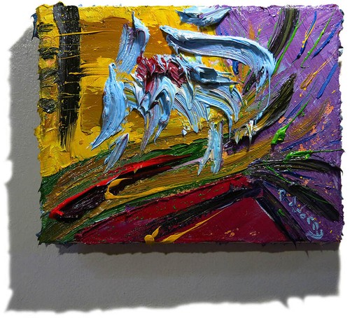 LANDSCAPE OIL█PAINTING█VINTAGE█IMPRESSIONISM█ART█SIGNED ABSTRACT ORIGINAL THICK - Picture 6 of 24