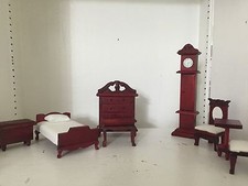 Decorative Collectible Miniature Furniture Figurine Bedroom Suit Furniture