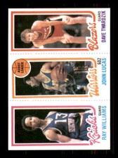 1980 Basketball Topps Williams/Lucas/Twardzik Knicks/Warriors/Blazers #NNO
