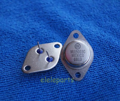 10-Pack MJ15003G ON Semiconductor NPN Silicon Power Transistors - 250W, TO-3 Case, 20A