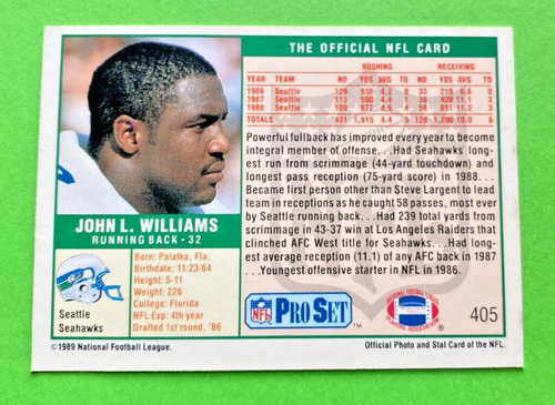 1989 NFL Pro Set. Pick what you need to complete your set. - Picture 261 of 401