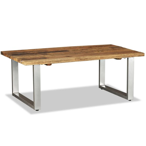 Vidaxl Couchtisch Altholz Massiv 100X60X38 Cm Neu-image