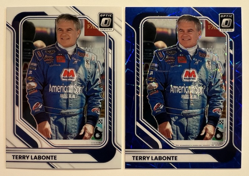2026 Panini Donruss Optic Terry Labonte (2) Card Lot Blue Velocity/Base #64