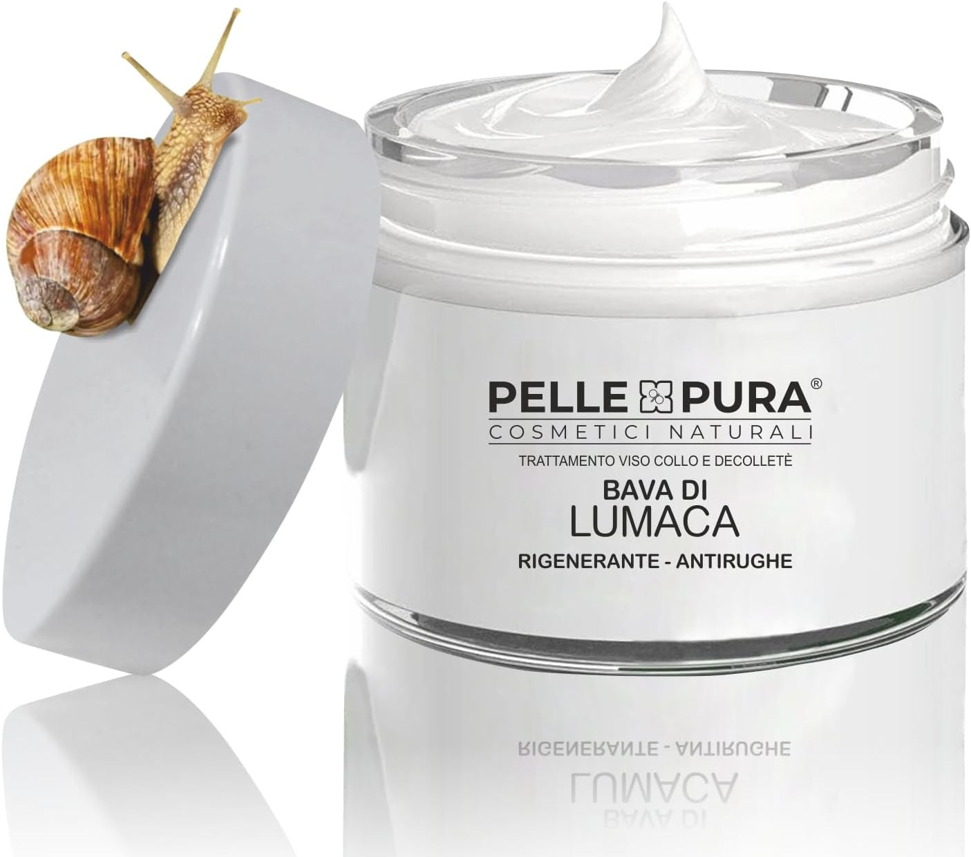 Crema Antietà Pelle Pura: Bava di Lumaca Concentrata e Vitamina E