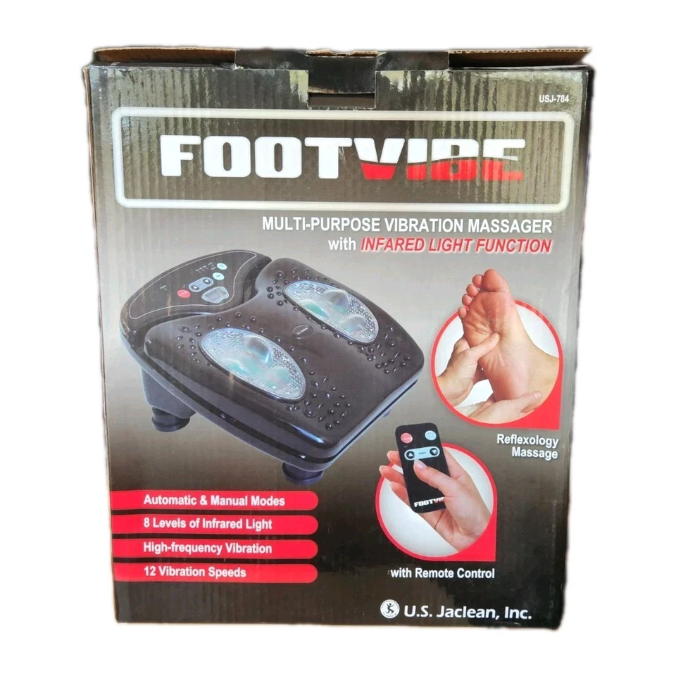 FOOTVIBE NEVER OPENED BRAND NEW Multi-Purpose Vibration Massager(Infared Light) - Image 4 of 4