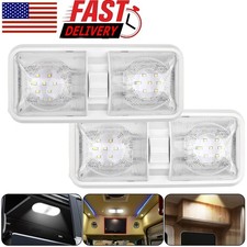 2pcs 12v Led Rv Ceiling Dome Light Rv Interior Lighting For Trailer Camper Boat 2pcs 12v Led Rv Ceiling Dome Light Rv Interior Lighting For Trailer Camper Boat