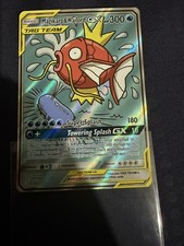 Pokémon Magikarp & Wailord GX TAG TEAM Ultra Rare Full Art Holo 161/181 Team Up
