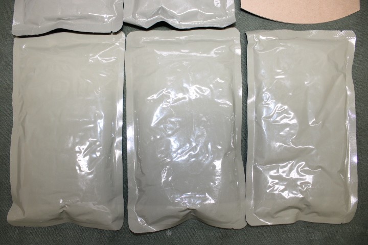 5 US Military Issue MRE Entress Beef Ravioli Lot 5 Packs