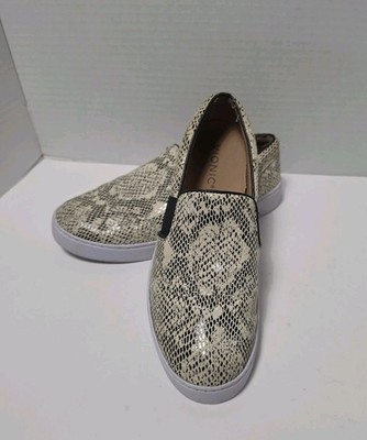 Vionic Demetra Women's 7.5 Snakeskin Print Slip On Sneakers Comfort Orthopedic