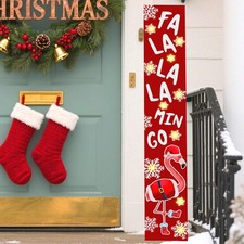 Flamingo Christmas Decorations - Led Christmas Flamingo Porch Sign for Front ...