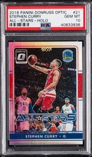 Stephen Curry 2016-17 Donruss Optic #21 All-Stars Holo PSA 10 (KOBE) PSA-10