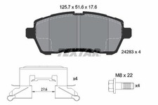 Bremsbelagsatz Vorne Lucas-System für Ford Fiesta Limo VI CB1 Van Mazda 2 07-17