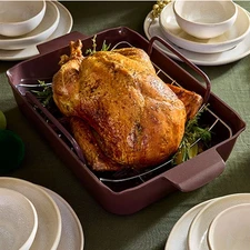 Pampered Chef:16" x 12" Cast Aluminum Roasting Pan-FreeShipping