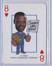 2004 Presidential Vote George Bush Playing Cards #8H JC WATTS ID3.11