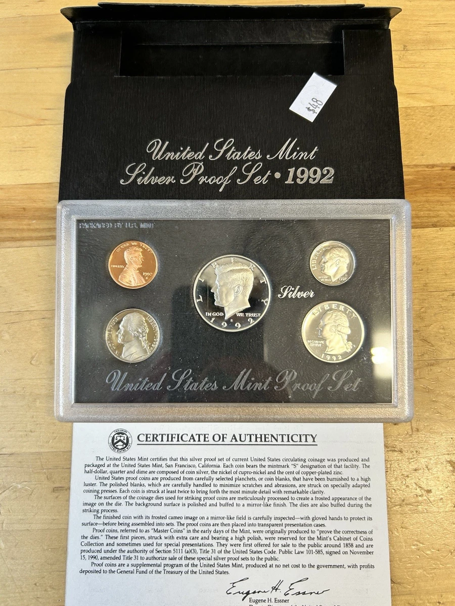 U.S. Mint Silver 1992 US Coin Proof Sets for sale | eBay