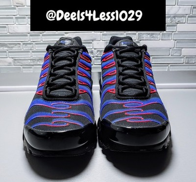 Nike Air Max Plus Spider-Man Mens Size 10 Black Racer Blue Red FN7805-001