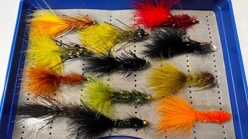 22 Hecht Streamer in der Box, Fliegenfischen, Angeln, Fischen, Forelle, Saibling - Bild 2 von 4