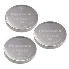 Panasonic Cr2450 Cr 2450 Lithium 3v Battery 3V SUPER FRESH (Pack of 3)