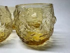 VTG ANCHOR HOCKING LIDO Tumblers Milano Honey Gold Set of 4 Roly-Poly glasses