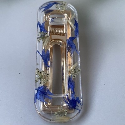 Handmade Epoxy Hair Clips   Real Dried Flowers Resin Accessories