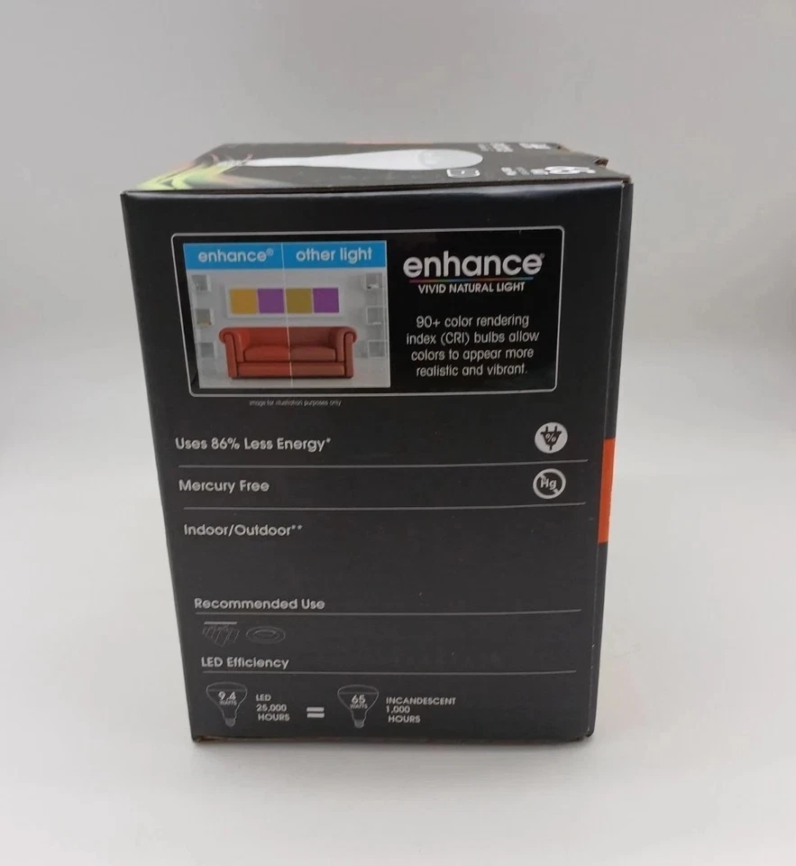 Feit Electric BR40 LED Bulb 4 Pack – 9.4W Dimmable Soft White (65W Replacement) - Image 4 of 4