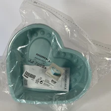 2015 IKEA Sockerkaka Light Blue Heart Shaped Silicone Mold 1.6qt. NEW!