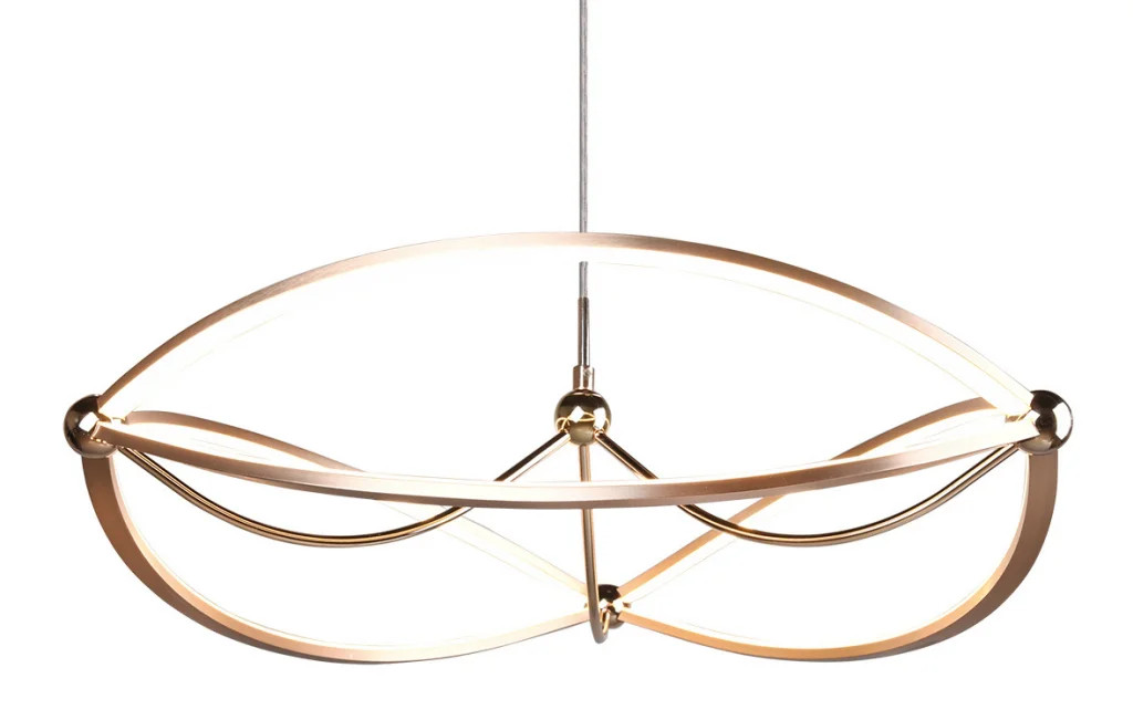 Ceiling Light Brass Charivari LED Matt Trio 321210108