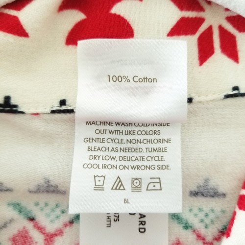 Pigiama Hanna Andersson avorio rosso renna flanella fondo superiore set grande - Foto 8 di 11