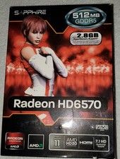 AMD Sapphire Radeon HD 6570 512Mb GDDR5 Graphics Card Tested Working Open Box