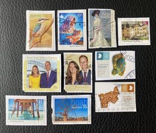 Lot de 10 timbres Australie années Diverses - Sur Frag - Australian Stamps B83