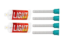 Dental Impression Material VPS Light Body Fast Set (2 Cartridge & 4 Tips) PVS