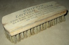 Vintage Wood Griffin Lotion Cream Shoe  Boot Polishing Brush c. 1940s  60s