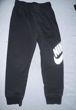 Nike Kids Boys Black Futura Large Logo Fleece Jogger Sweatpants Size 5-6 Years