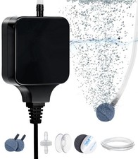 Mini Aquarium Air Pump, 1-15 Gallon, 1.5W, Super Quiet, Aerator, Fish Tank