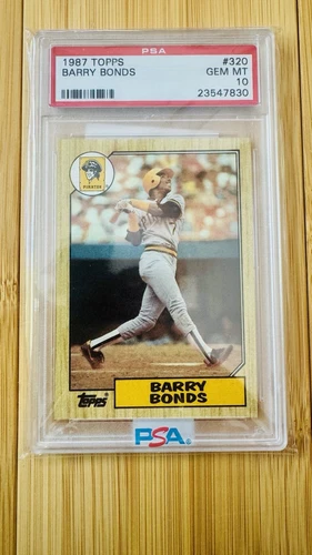 1987 Topps - Barry Bonds #320 (RC) PSA 10 💎