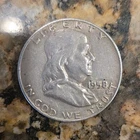1958 Franklin Half Dollar Denver Mint Silver 50C Circulated