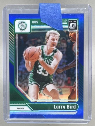Larry Bird 2024 Panini Donruss Optic #243 Blue Prizm Legend /49