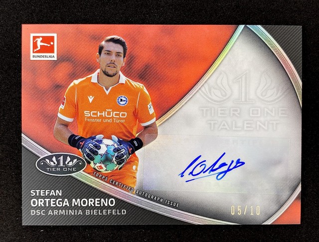 Topps 2020-21 Bundesliga Tier One Stefan Ortega Morena Auto /10 Bielefeld