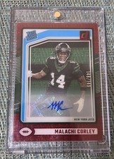 2024 Panini Clearly Donruss - Rated Rookie Malachi Corley #73 Red Autographs...