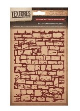 Crafter s Companion Textures 5 x 7 Embossing Folder Dry Stone Brick Wall