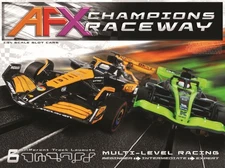 NEW AFX Champions Raceway 18-Ft Mega G+ HO Slot Car Track Set